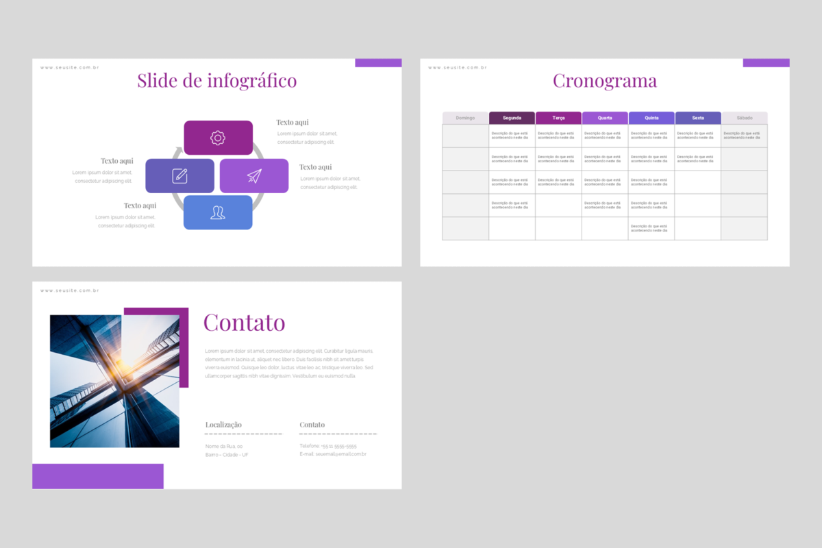 Negócios  02 - Modelo de Template em PowerPoint