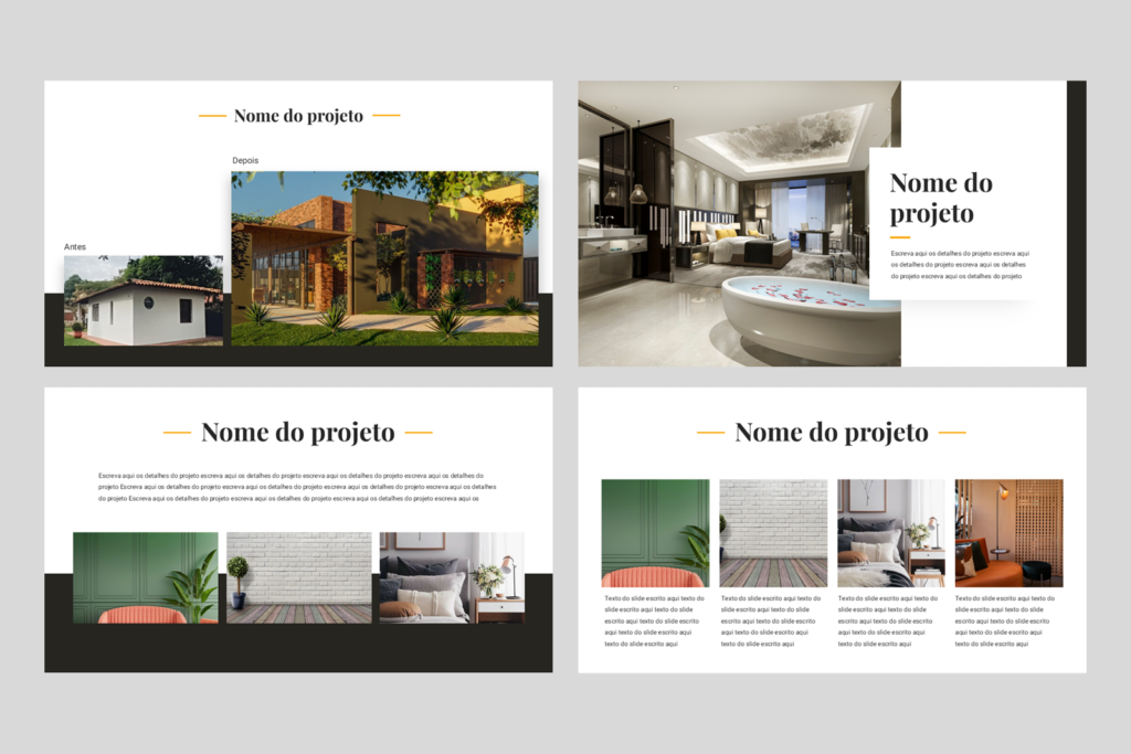 Portfólio 01 – Modelo de Template em PowerPoint
