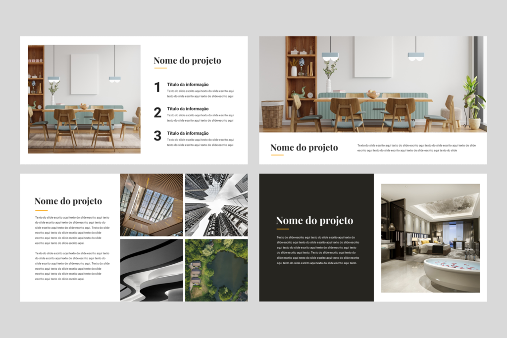 Portfólio 01 – Modelo de Template em PowerPoint