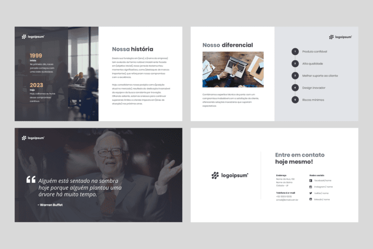 Plano de Negócios - Template em PowerPoint - Rainha do PPT