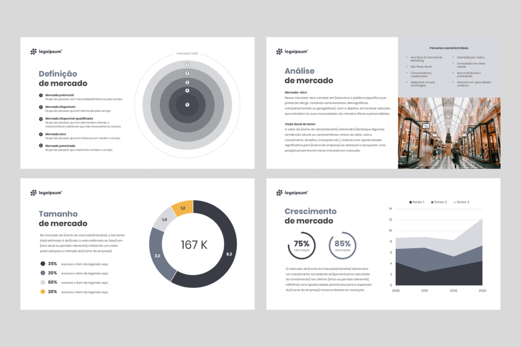 Plano de Negócios – Modelo de Template em PowerPoint