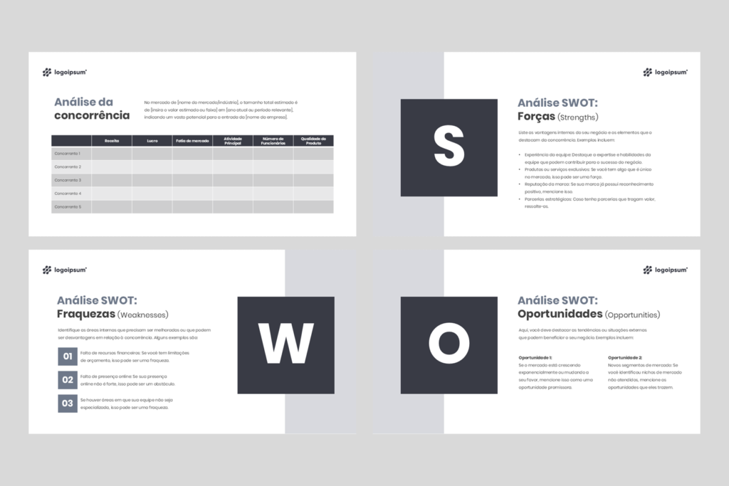 Plano de Negócios – Modelo de Template em PowerPoint