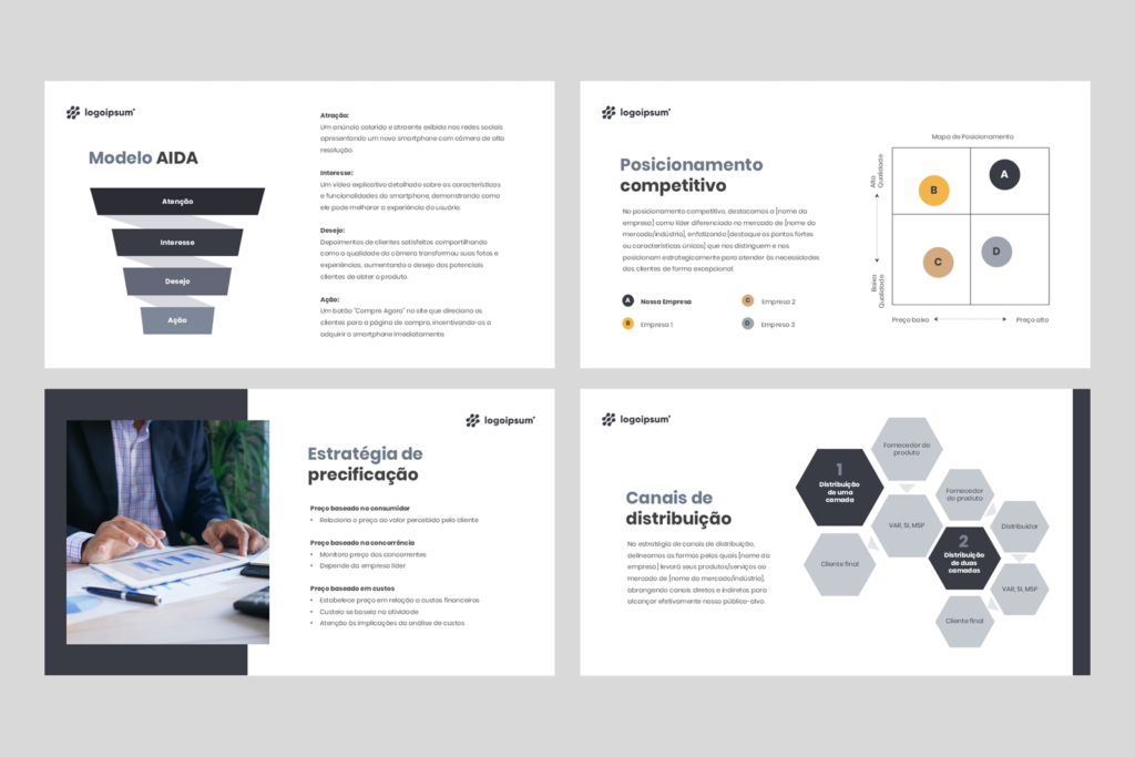 Plano de Negócios – Modelo de Template em PowerPoint