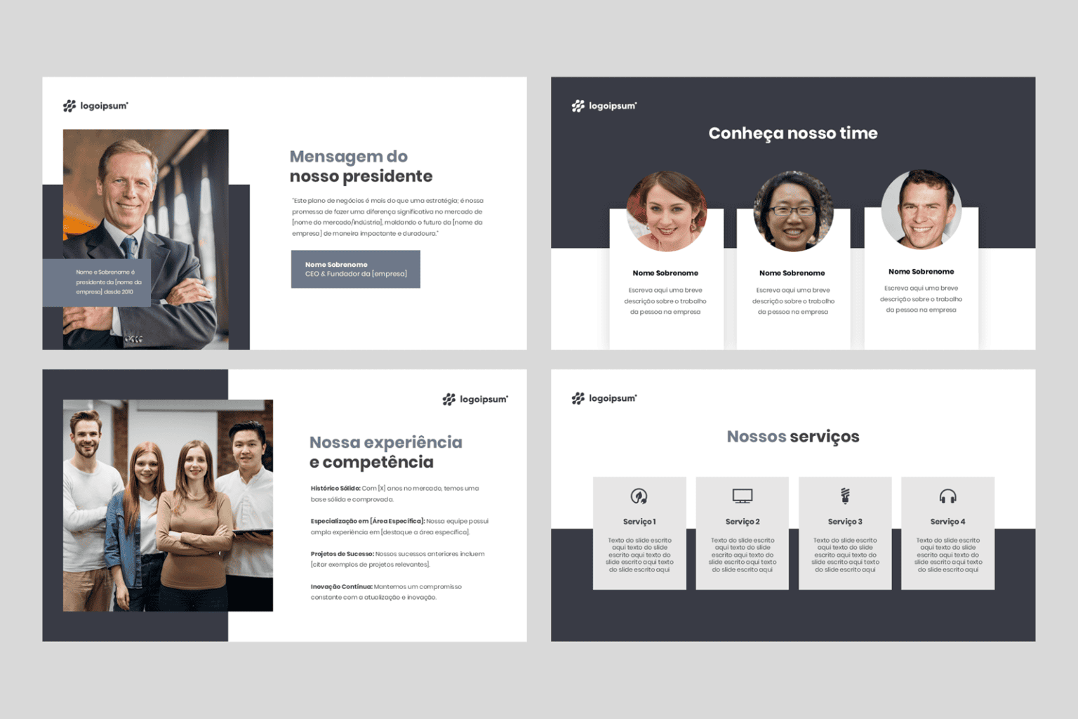 Plano de Negócios - Template em PowerPoint - Rainha do PPT