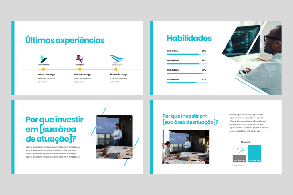 Portfólio 02 – Modelo de Template em PowerPoint