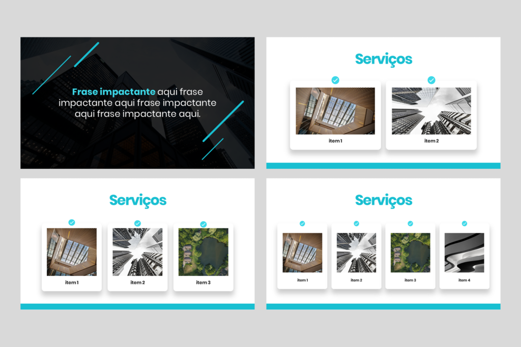 Portfólio 02 – Modelo de Template em PowerPoint