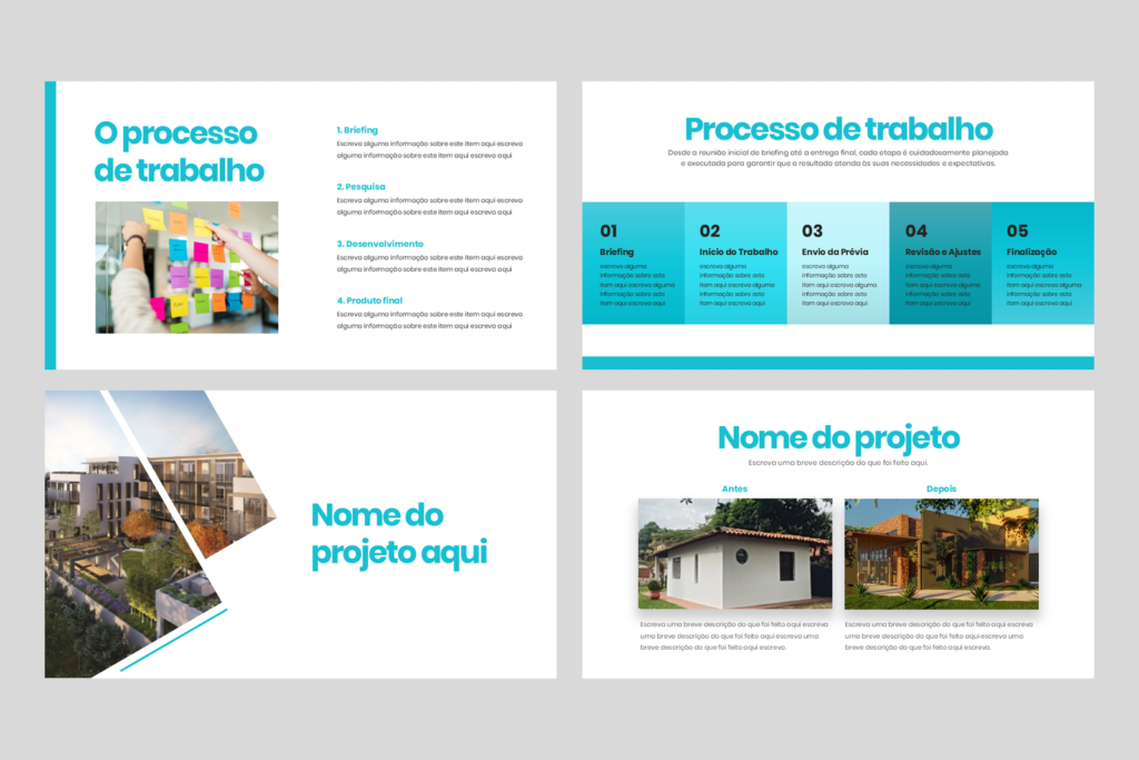 Portfólio 02 – Modelo de Template em PowerPoint