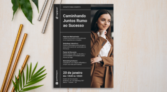 Convite Evento 01 – Modelo de Template em PowerPoint