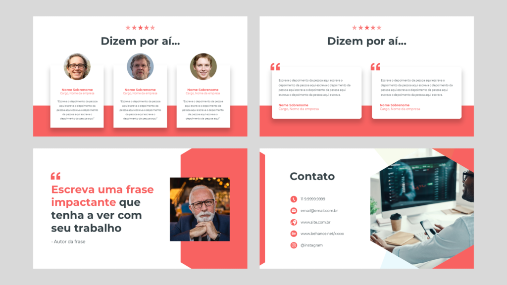 Portfólio 03 – Modelo de Template em PowerPoint