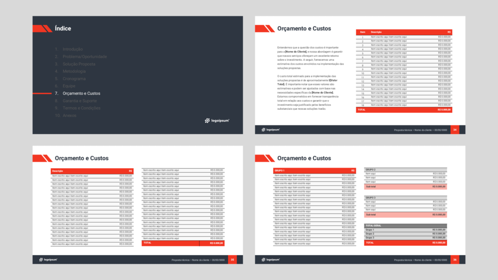 Proposta Técnica – Modelo de Template em PowerPoint