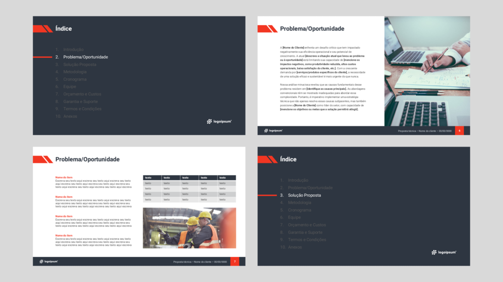 Proposta Técnica – Modelo de Template em PowerPoint