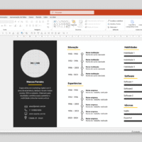Currículo 03 – Modelo de Template em PowerPoint