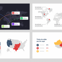 Mapas – Modelo de Template em PowerPoint