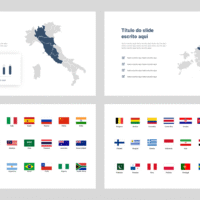 Mapas – Modelo de Template em PowerPoint