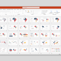 Mapas – Modelo de Template em PowerPoint
