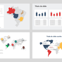 Mapas – Modelo de Template em PowerPoint
