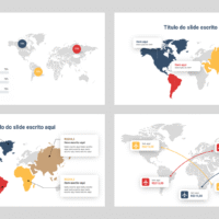 Mapas – Modelo de Template em PowerPoint