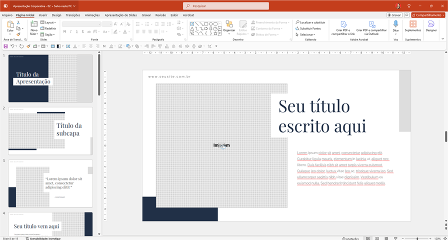 Templates Personalizados em PowerPoint