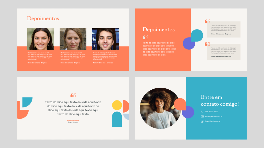 Pessoal 02 – Modelo de Template em PowerPoint