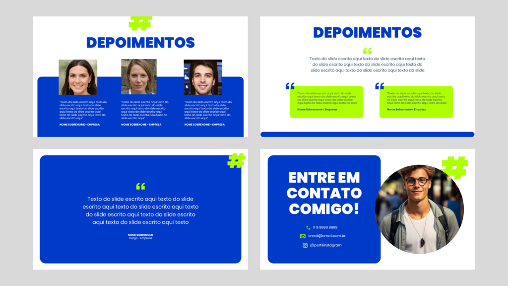 Pessoal 03 – Modelo de Template em PowerPoint