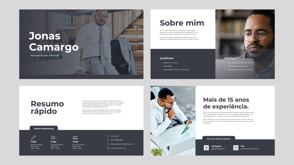 Pessoal 04 – Modelo de Template em PowerPoint