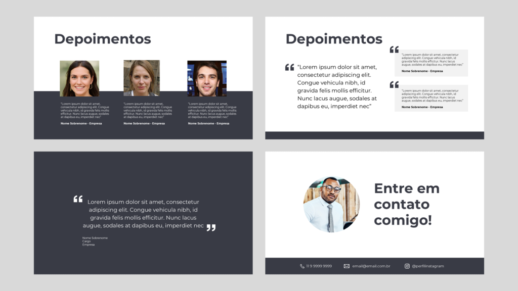 Pessoal 04 – Modelo de Template em PowerPoint