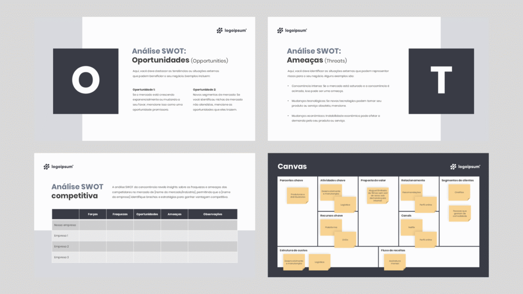 Gestão e Estratégia – Modelo de Template em PowerPoint