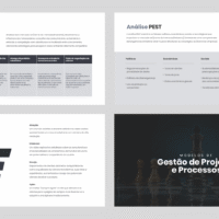 Gestão e Estratégia – Modelo de Template em PowerPoint