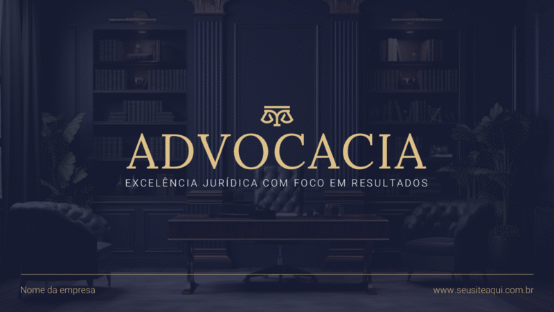 Advocacia - Modelo de Template em PowerPoint