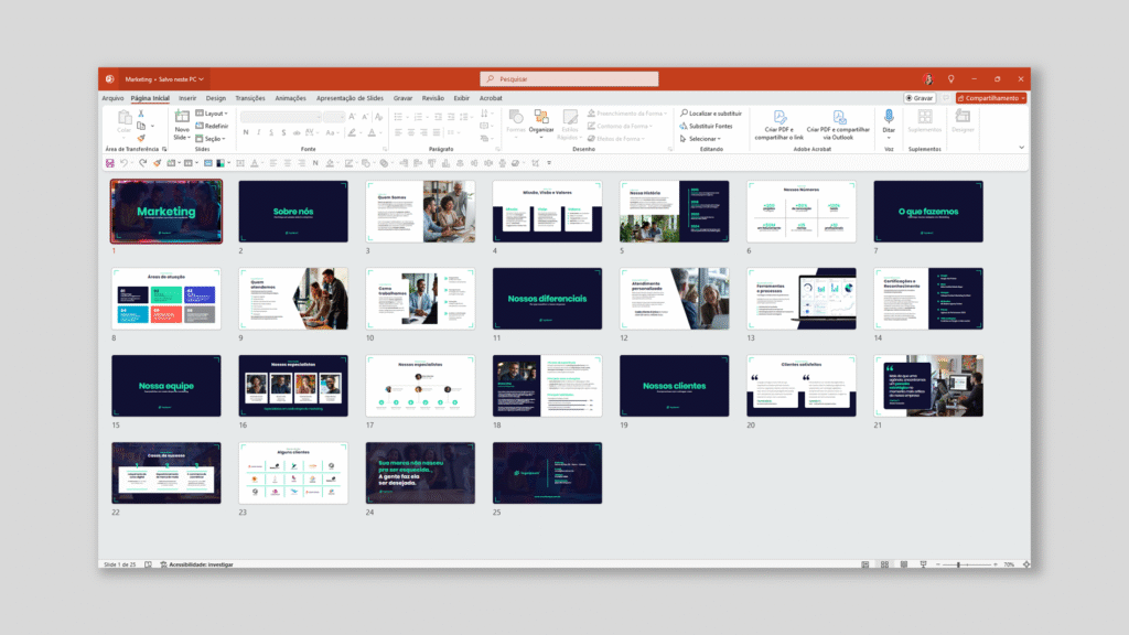 Marketing – Modelo de Template em PowerPoint