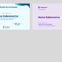 Certificados – Modelo de Template em PowerPoint