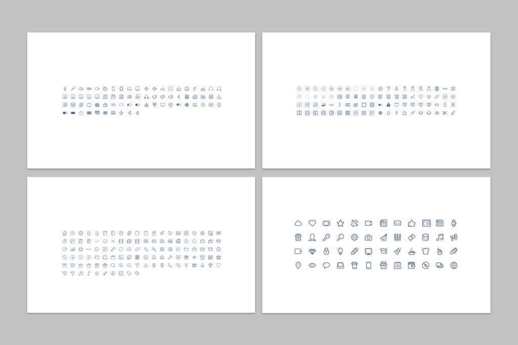 Ícones – Modelo de Template em PowerPoint
