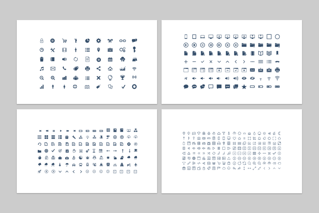 Ícones – Modelo de Template em PowerPoint