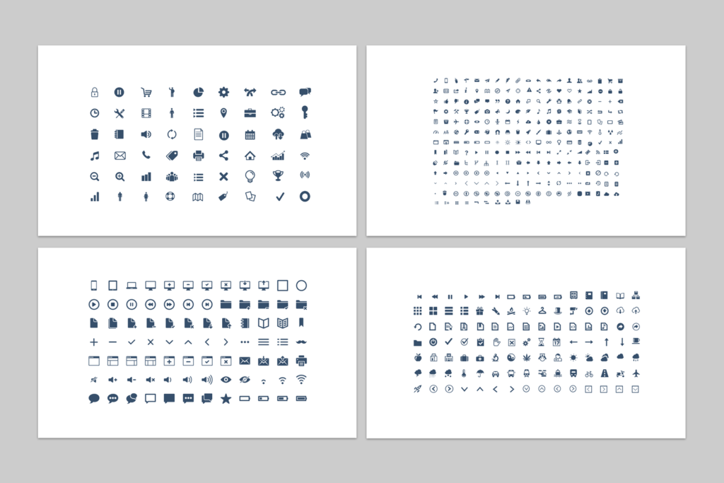 Ícones – Modelo de Template em PowerPoint